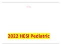 2022 HESI Pediatric (PEDS) RN Exit Exam: V1 & V2 REAL EXAM2022-2023(SCREENSHOT PROVIDED )