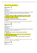 MED 1O1 CPR & First Aid Quiz 3