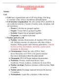 ATI TEAS 6 SCIENCE EXAM 2021 - STUDY GUIDE 