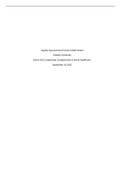 NURS 4220 Week 3 Assignment: Capstone Paper - Quality Improvement Process