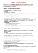 Droit - Partie 2 Le Droit Subjectif - S1L1