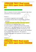 CPEG208 TNCC final exam test 2022 open book GRADED A+