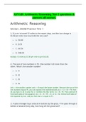 ASVAB: Arithmetic Reasoning Test 1 questions & answers all correct.