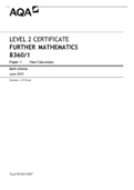 AQALEVEL2CERTIFICATE FURTHERMATHEMATICS 8360/1 