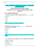 HESI A2 MODULE SECTION IV PART 2 – ANATOMY & PHYSIOLOGY (2021 Revised Exam Practice Guide) (Contains Set 1 & 2 All 50 Complete Questions with Answers)