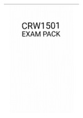 CRW1501 EXAM PACK