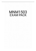 mnm1503 EXAM PACK