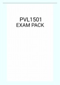 PVL1501 EXAM PACK