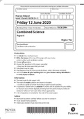 Level 1/Level 2 GCSE (9–1)1SC0/2PHCombined Science PAPER 6N 2022