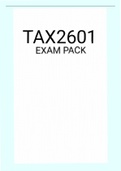 TAX2601 EXAM PACK