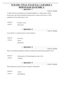 NUR 6501: FINAL EXAM Q & A GRADED A DOWNLOAD TO SCORE A