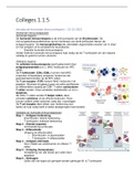 Geneeskunde jaar 1 Thema 5 College aantekeningen 21/22 RUG