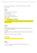  Portage Learning BIOD 121 REVIEW FINAL EXAM. MODULE 1,2,3,4,5&6  Question 1 5 / 10 pts What is the difference between hunger and appetite? Your Answer: Hunger : sensation that prompts to eat Appetite : a desire to sonsume specific foods. CORRECT ANSERS  