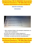 Hesi Exit Exam RN V2 2022/2023 Screenshots and Review Questions ( 160 Q&A )Best Exam Solution Guaranteed success Graded A+