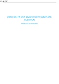 2022 HESI RN EXIT EXAM V2 WITH COMPLETE SOLUTION