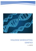 Biologie-genetica-embryologie volledig (2e semester)