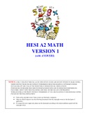 HESI A2 MATH VERSION 1