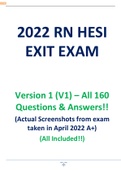 2022 HESI Med Surg V1 exit exam Brand New Guaranteed Pass A+