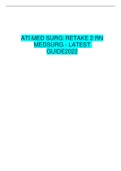 Exam (elaborations) ATI MED SURG: RETAKE 2 RN MEDSURG - LATEST2022 