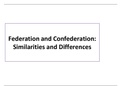 Federation and Confederation: differences and similarities