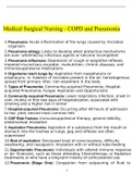 Airway Breathing (Oxygenation) Pneumonia Chronic Obstructive Pulmonary Disease Clinical Reasoning Case Study Medical surgical (NUR 201) Pneumonia-COPD case study solutions