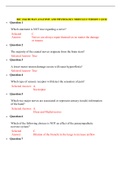 BSC 2346 HUMAN ANATOMY AND PHYSIOLOGY MODULE 8 VERSION 1 QUIZ:RASMUSSEN COLLEGE