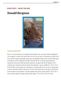 Case Study HEART FAILURE, Donald Bergman, 67-year-old, (Latest 2021) Correct Study Guide, Download to Score A