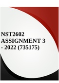 NST2602 ASSIGNMENT 3 - 2022 (735175)