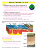 BIOL 3411 Unit 4 Earth Systems AP Exam Review