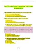 ACLS Exam Version B 2020-2021 questions with answers