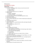 Med Surg Exam 1 Complete study guide|Galen College of Nursing - NUR 242 MS Exam 1