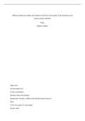 Bachelor these Psychologie, richting klinische neuropsychologie (8.0): Interactie modellen van persoonlijkheid op sociale angst stoornissen