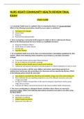 NURS 403ATI COMMUNITY HEALTH REVIEW FINAL EXAM STUDY GUIDE