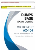 Microsoft Azure Administrator AZ-104 Dumps Questions V10.02 DumpsBase