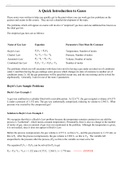 GENERAL CH 1412 Ch. 5 Summary of Gas Laws Review