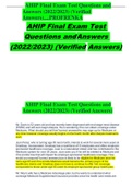 AHIP Final Exam Test Questions and Answers (2022/2023) (Verified Answers)