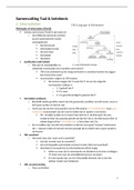 Samenvatting Taal en betekenis (009874) - Informatieleer 