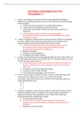 MATERNAL NEWBORN PRACTICE ASSESSMENT A     1.       A nurse is teaching a client about Rho(D) immunoglobulin (RhoGAM). Which of the following statements by the client indicated an understanding of the teaching?  a.       I will receive this medication if 