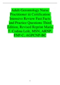 Adult-Gerontology Nurse Practitioner iii Certification Intensive Review Fast Facts and Practice Questions Third Edition, Revised Reprint Maria T. Codina Leik, MSN, ARNP, FNP-C, AGPCNP-BC