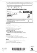 Pearson Edexcel International GCSE |Mathematics A PAPER 1H Higher Tier 2022 LATEST UPDATE 