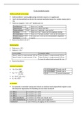 Samenvatting  Anorganische Chemie / Algemene Chemie