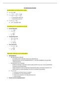 Samenvatting  Anorganische Chemie / Algemene Chemie