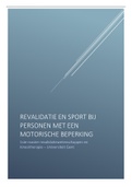 Revalidatie en sport bij personen met een motorische beperking - alles