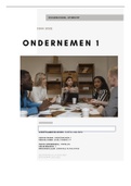 Sociale Cohesie groepsverslag/ Ondernemen 1