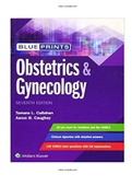 Blueprints Obstetrics & Gynecology 7th Edition Callahan Test Bank