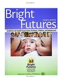 Bright Futures Guidelines for Health Supervision of Infants, Children, and Adolescents 4th Edition Test Bank