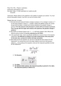 University of Hawaii, Manoa PHYS 15114 Bulk Modulus of Air Worksheet Fall 2020