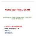 NURS 6531FINAL EXAM | WALDEN UNIVERSITY | 2 NEW EXAMS  | 2022-2023