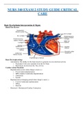 NURS 340 CRITICAL CARE EXAM 2 STUDY GUIDE (CHAMBERLAIN COLLEGE OF NURSING)