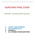 NURS 6640 FINAL EXAM | WALDEN UNIVERSITY | 2022-2023